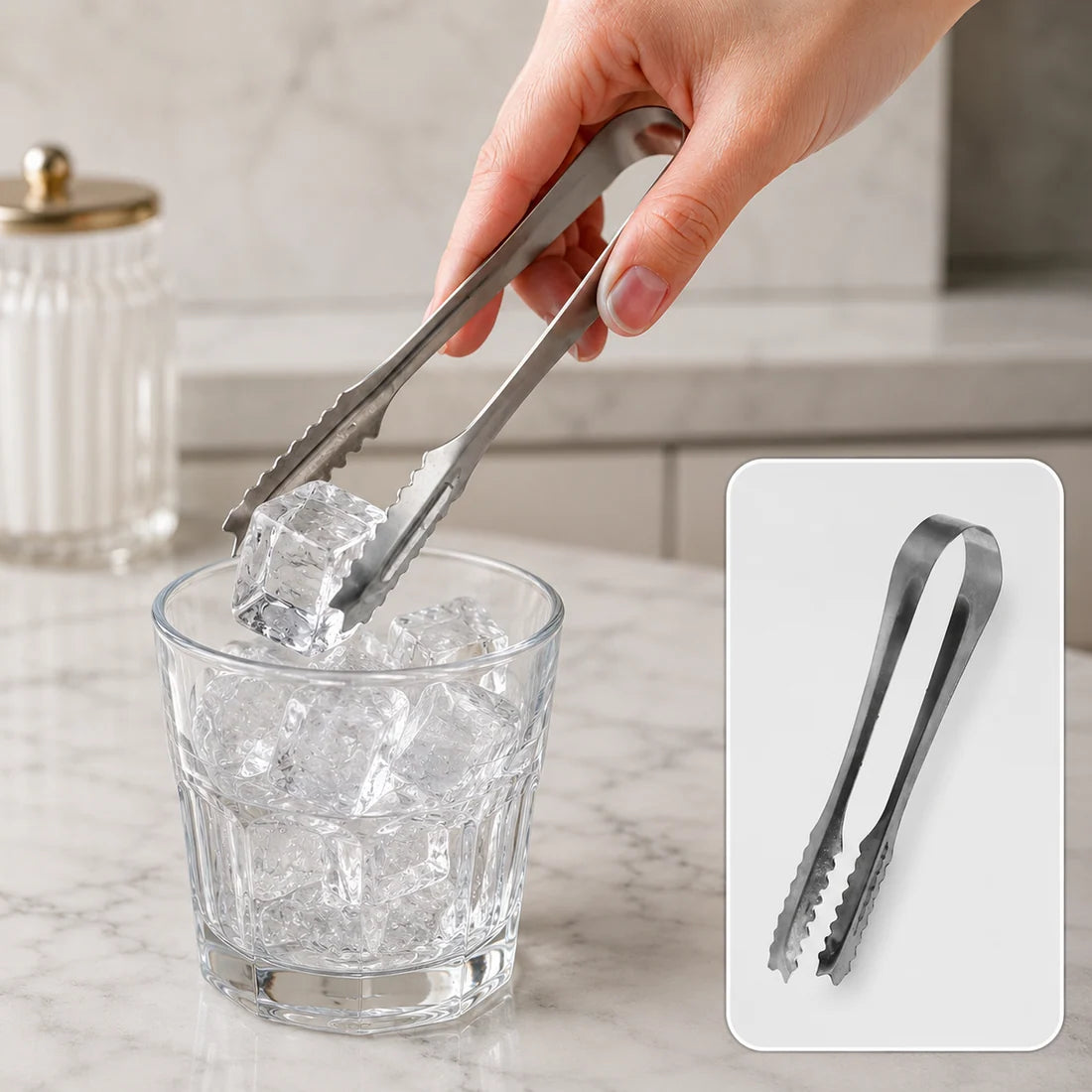 Bawaal 13cm Stainless Steel Serving Tongs