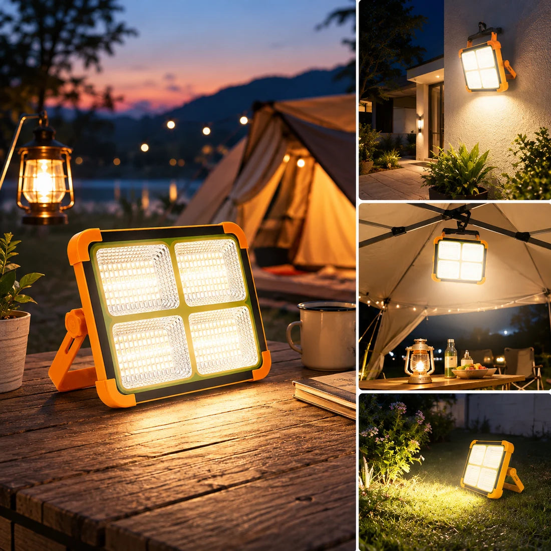 Bawaal Solar LED Flood Light with Power Bank