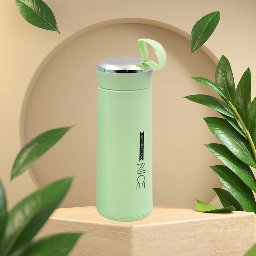 Bawaal Glass Water Bottle 400ml – Leak Proof Borosilicate Bottle with Bamboo Lid