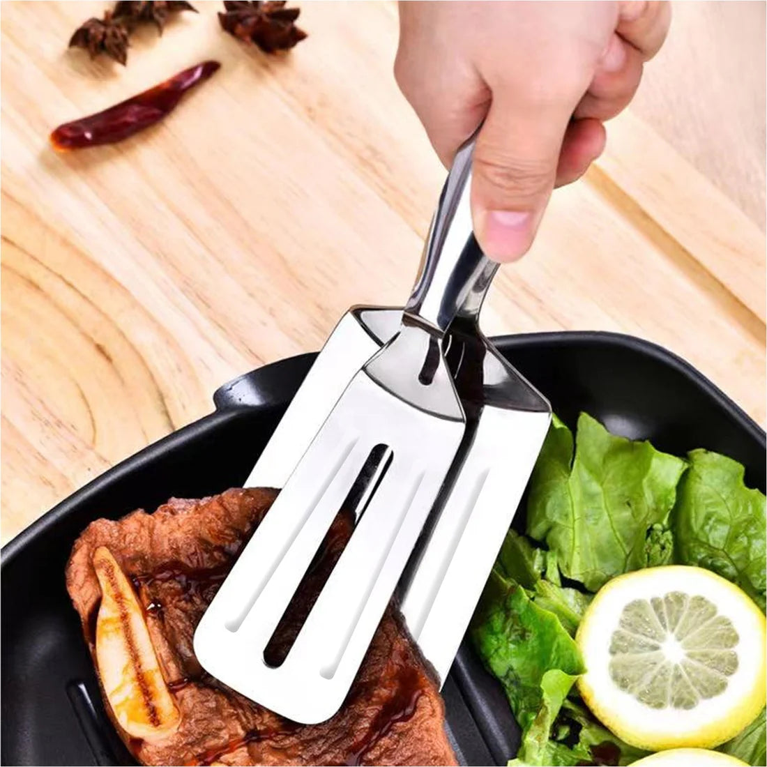 Bawaal Stainless Steel Cooking Tongs