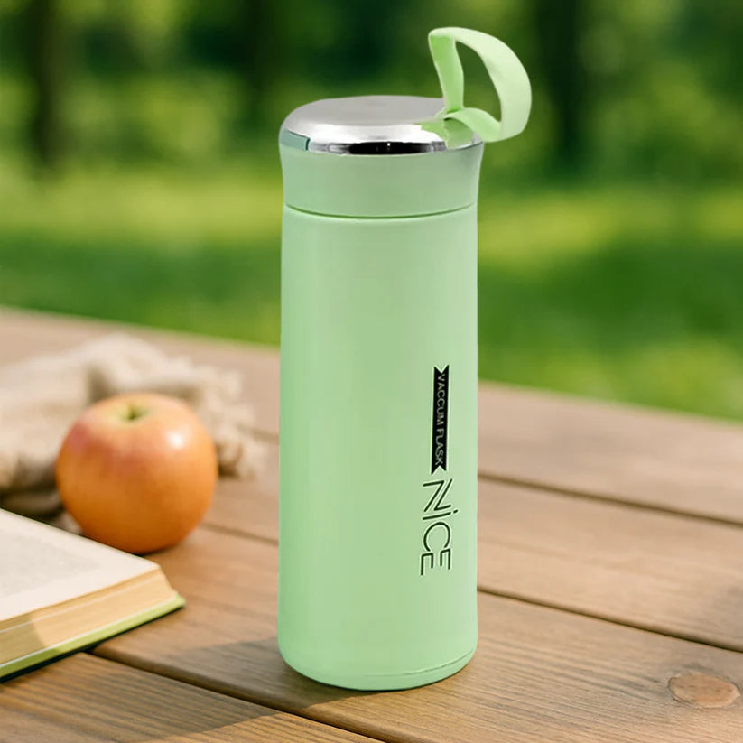 Bawaal Glass Water Bottle 400ml – Leak Proof Borosilicate Bottle with Bamboo Lid
