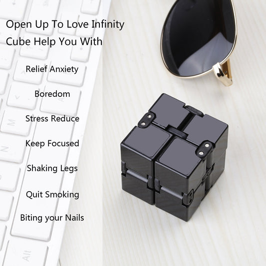 Bawaal Infinity Cube Fidget Toy – Black
