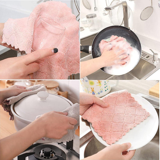 Bawaal Double-Sided Microfiber Cleaning Towels