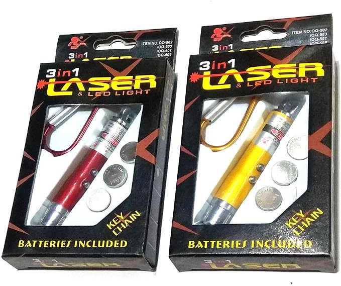 Bawaal Laser LED Light Key Chain – Combo Pack